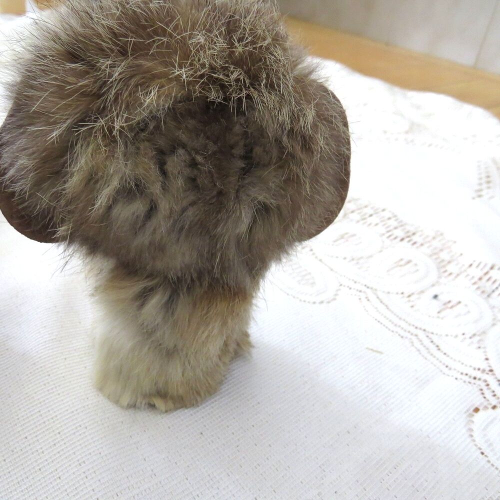 Vintage Handcrafted in Poland Fur & Suede Mammoth/Elephant EUC - Picture 5 of 6